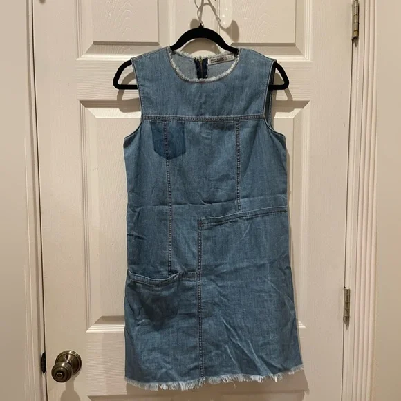 white christmas dresses NWTs Sea x Zara Denim Quilt Dress / 6 – small talk city main image 1